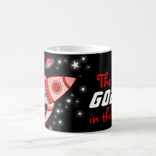The best godson in the universe red black mug