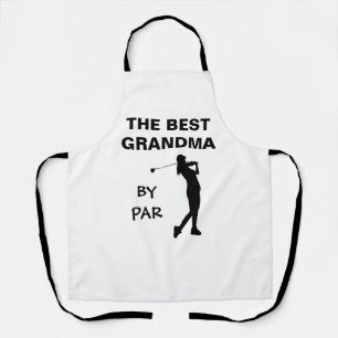 The Best Grandma By Par Golf Nana Golfer Pun Gram Apron