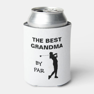 The Best Grandma By Par Golf Nana Golfer Pun Gram Can Cooler