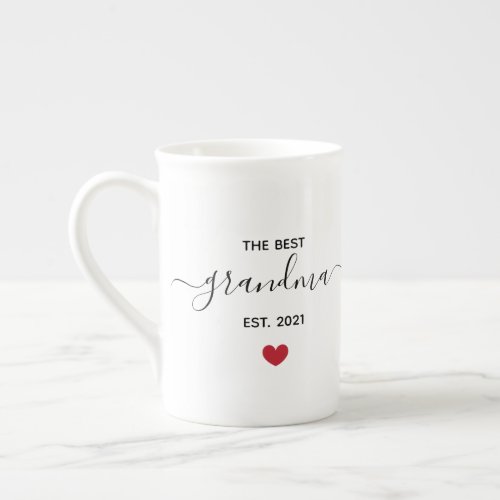 The best grandma est year bone china mug