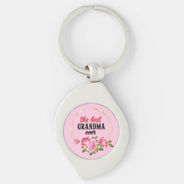 The Best Grandma Ever Keychain (Front)