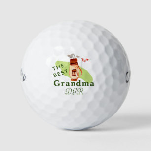 The BEST GRANDMA Monogram Golf Balls