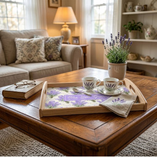 The Best Granny Lavender Personalized Wooden Serving Tray