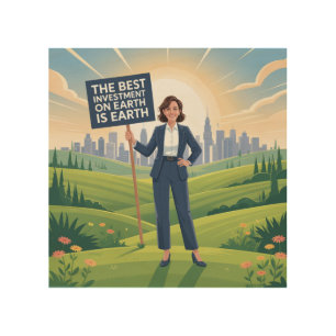 The Best Investment On Earth Is Earth Wood Wall Art