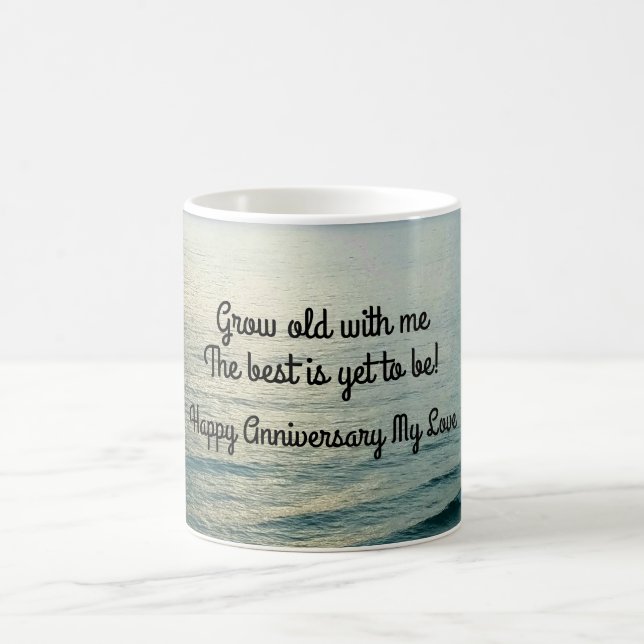 The best is yet to be ocean photograph coffee mug (Center)