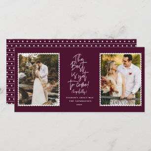 The Best Is Yet To Come 2 Photo Holiday Card