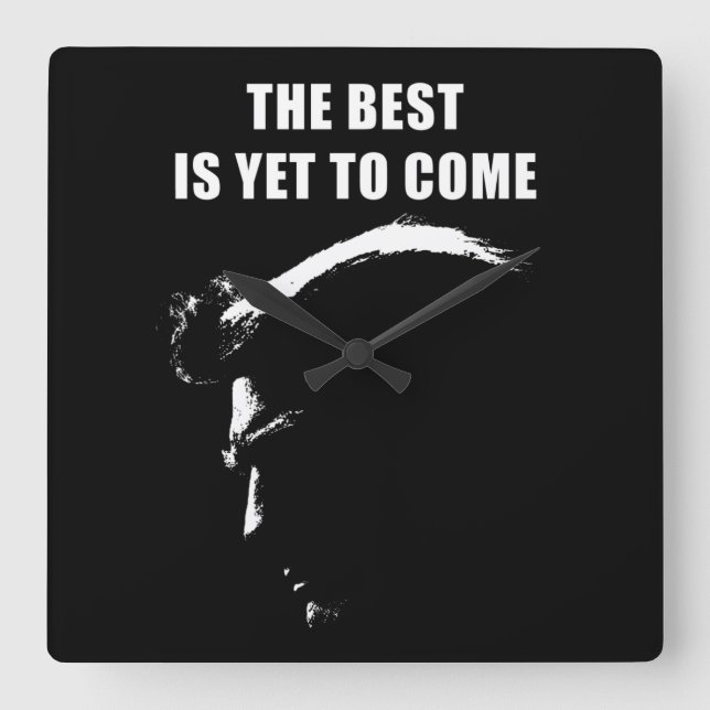 The best is yet to come Donald Trump 2024  Square Wall Clock (Front)