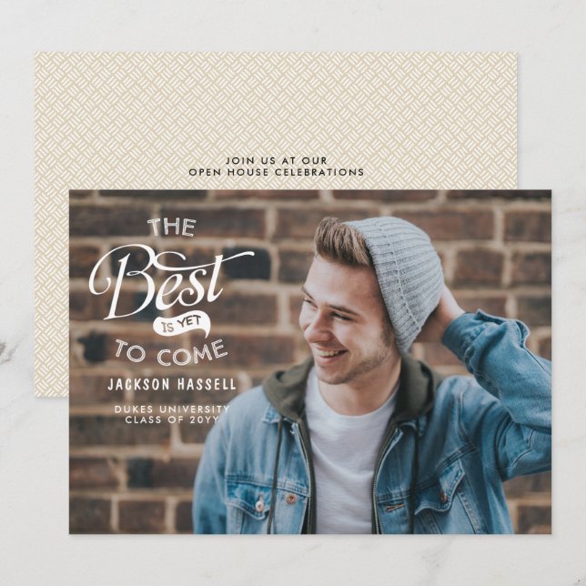 The Best is Yet to Come Graduation Announcement (Front/Back)