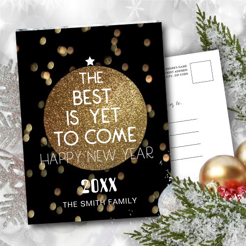 The Best Is Yet To Come  Happy New Year 2021 Holi Holiday Postcard