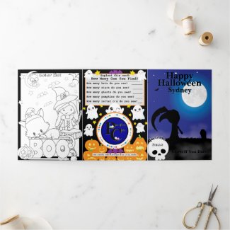 The Best Kids Fun and Games Halloween Card (P)