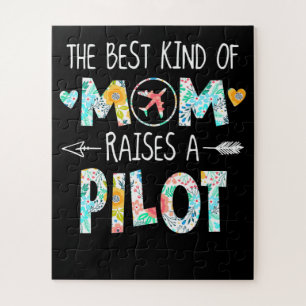 The Best Kind Of Mom Raise Pilot Best Gift Jigsaw Puzzle
