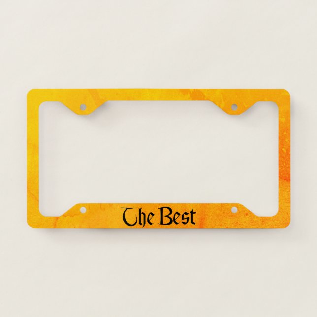 The Best license plate frame B (Front)