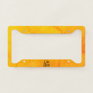 The Best license plate frame C