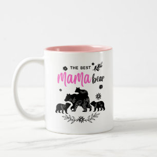 The Best Mama Bear with Three Bear Cubs Mug Cup