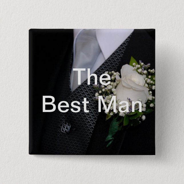 The Best Man Button (Front)