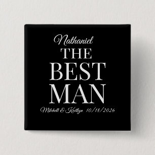 The Best Man Wedding Button