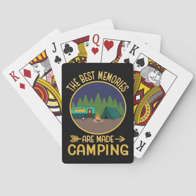 The Best Memories Are Made Camping Gift Poker Cards (Back)