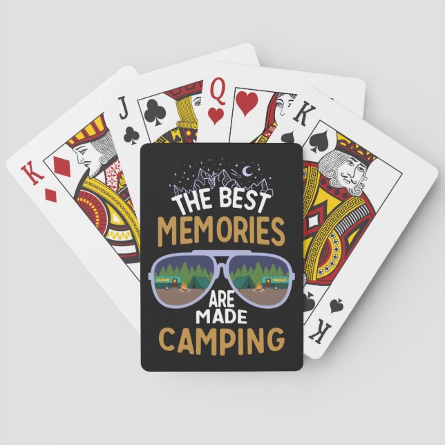 The Best Memories Are Made Camping Poker Cards (Back)