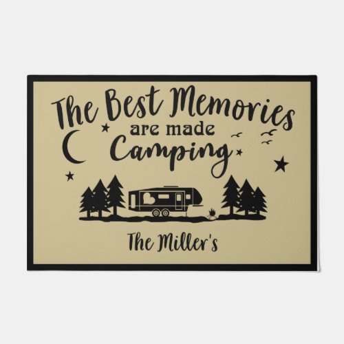 The Best Memories are Made Camping Rug Camper Doormat
