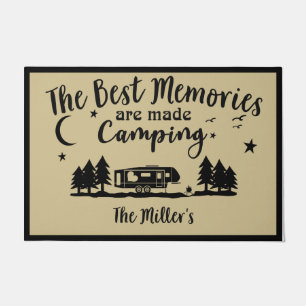 The Best Memories are Made Camping Rug, Camper Doormat
