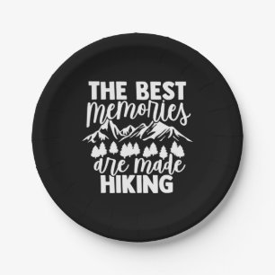 The Best Memories Are Made Hiking Paper Plates