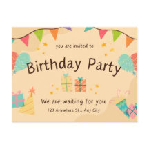 The best model for the birthday invitation