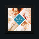 The Best Mom Ever Modern Custom Photos Gift Box<br><div class="desc">This simple and classic design is composed of serif typography and add a custom photo. "The Best Mom Ever" in the middle and surrounded by four photos of your mom,  mommy,  mother,  mum,  mama etc.</div>