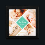 The Best Mom Ever Modern Custom Photos Gift Box<br><div class="desc">This simple and classic design is composed of serif typography and add a custom photo. "The Best Mom Ever" in the middle and surrounded by four photos of your mom,  mommy,  mother,  mum,  mama etc.</div>