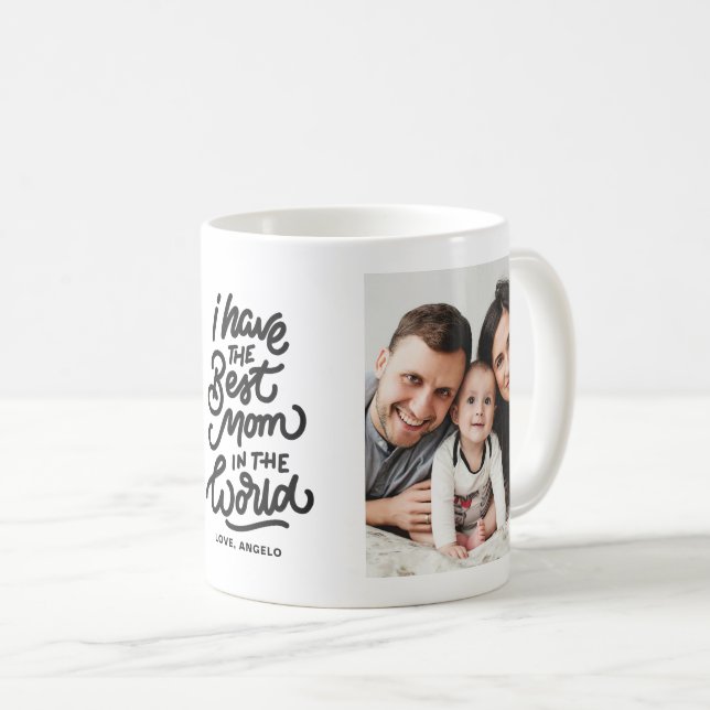 The Best Mom in the World Photo Collage Mug (Front Right)