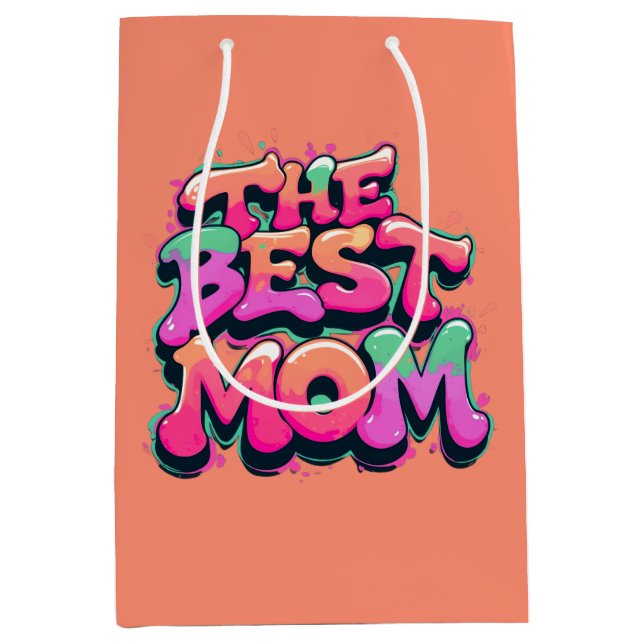 The best mom style graffiti medium gift bag (Front)