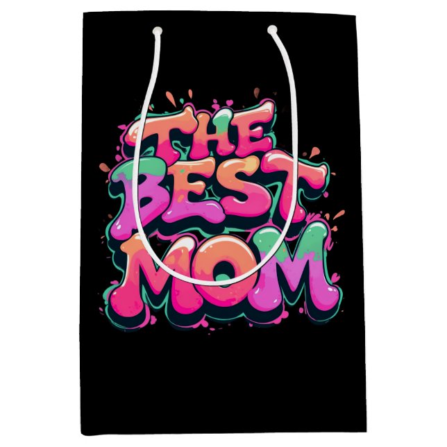 The best mom style graffiti medium gift bag (Front)