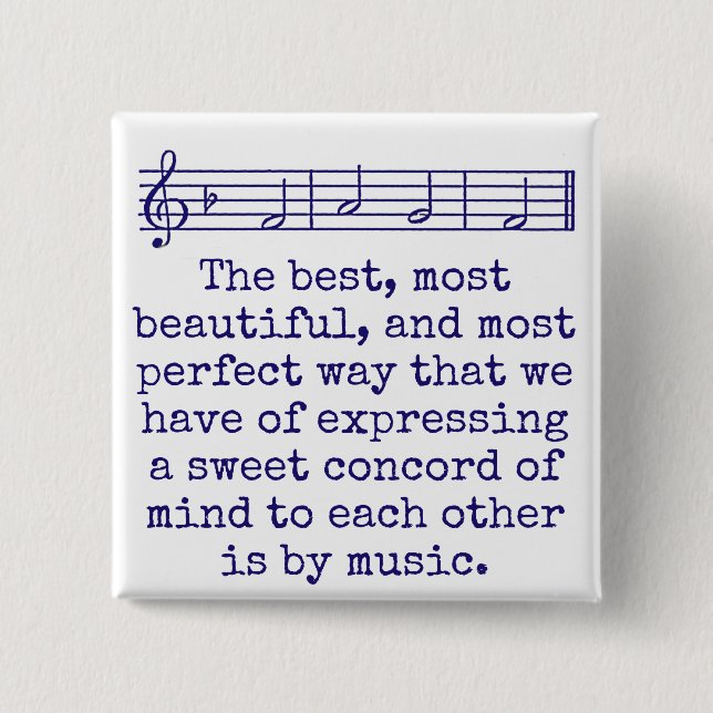 The Best Most Beautiful And Most Perfect - Music Q Button (Front)