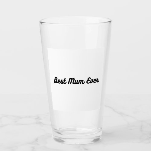 The best mother ever glass cup