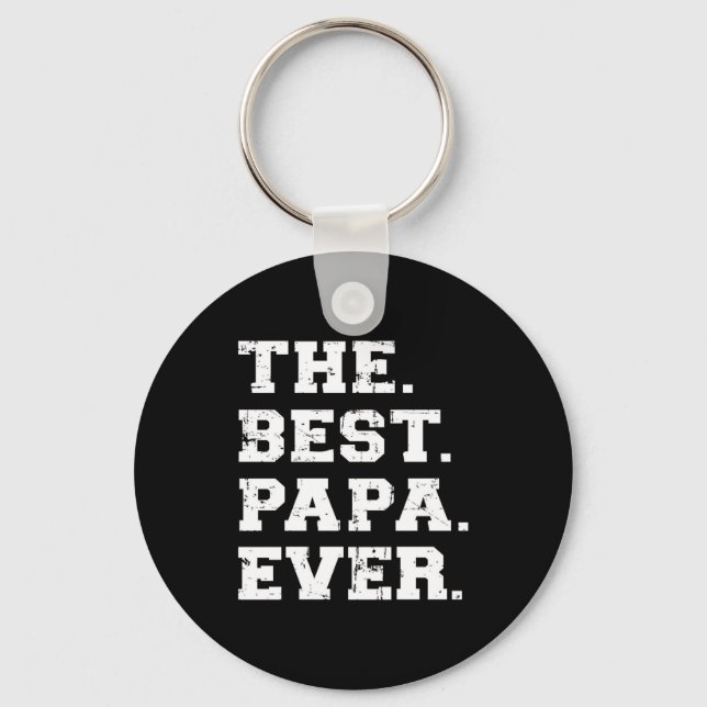 The Best Papa Ever Keychain (Front)
