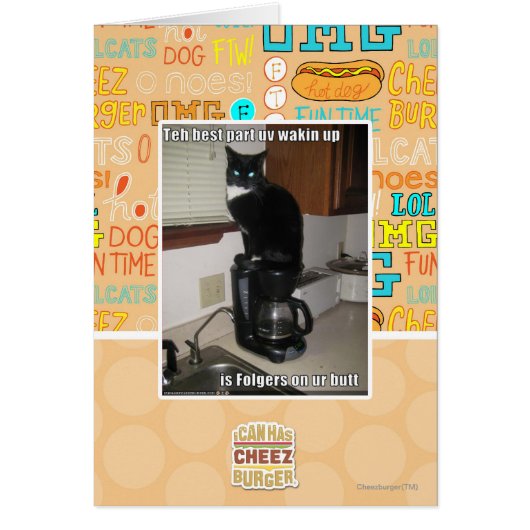 the best part uv wakin up cards (Front)