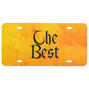 The Best plastic car license plate