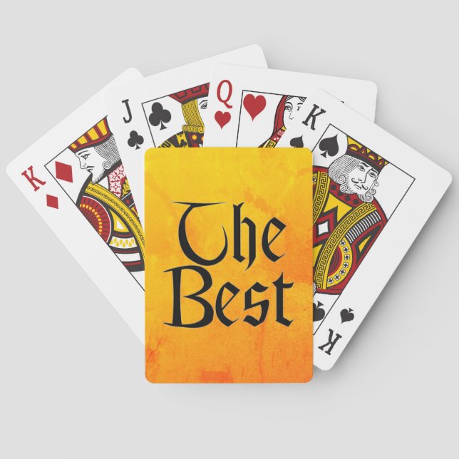The Best Poker playing cards (Back)