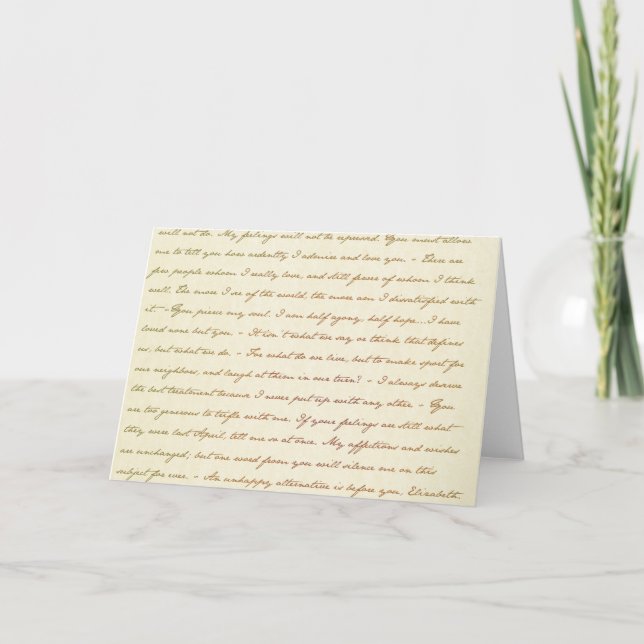 The Best Quotes from Jane Austen Card (Front)