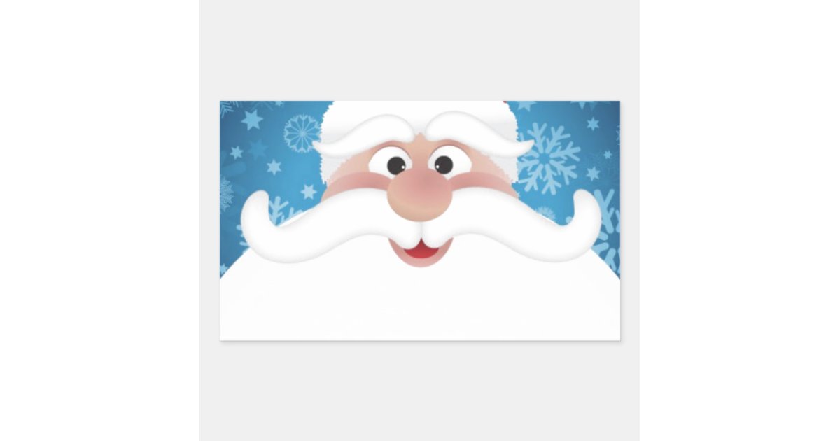 The Best Santa Rectangular Sticker | Zazzle