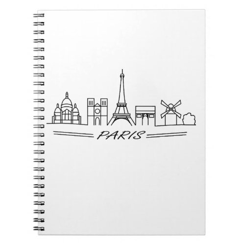 The best sights of Paris Notebook