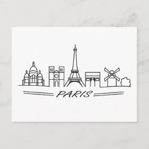 The best sights of Paris Postcard