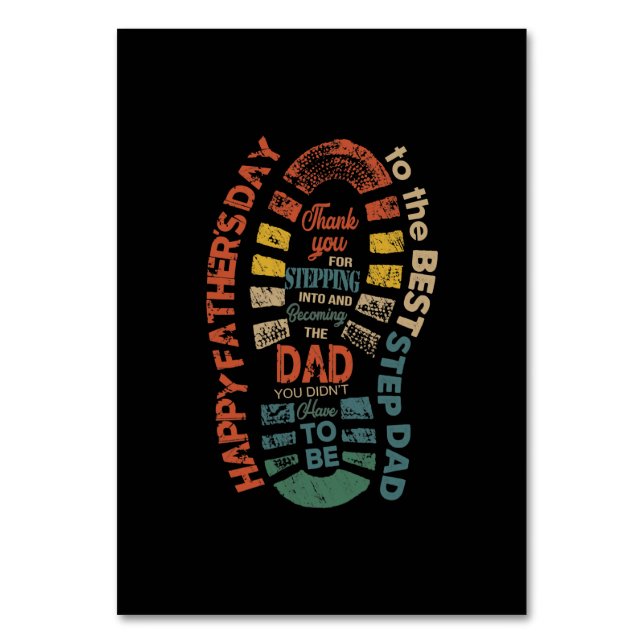 The Best Step Dad Thank You For Stepping Into (Front)