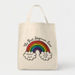 The Best Stepmom, Stepmother Ever Rainbow Tote Bag<br><div class="desc">Personalize for your special Stepmom,  Stepmum or Bonus Mom to create a unique gift for Mother's day,  birthdays,  Christmas or any day you want to show how much she means to you. A perfect way to show her how amazing she is every day. Designed by Thisisnotme©</div>