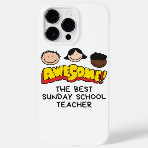 The Best Sunday School Teacher Awesome Case_Mate iPhone 14 Pro Max Case