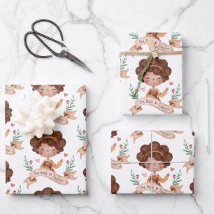 The Best Teacher Wrapping Paper Sheets