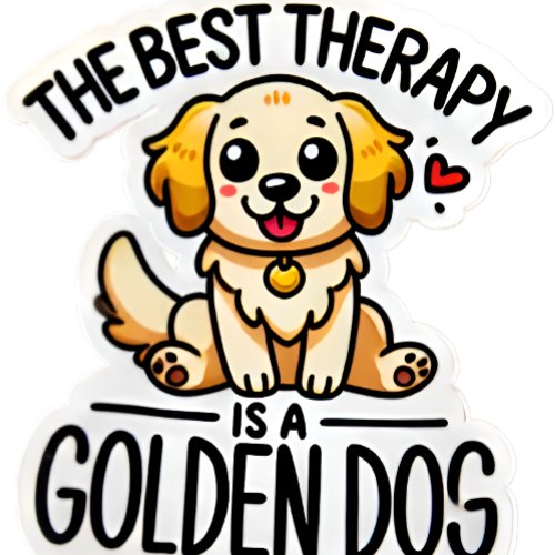 The BEST THERAPY IS A GOLDEN DOG_Classic Design Mug