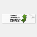 The best thing about New Jersey Is… Everything! Bumper Sticker