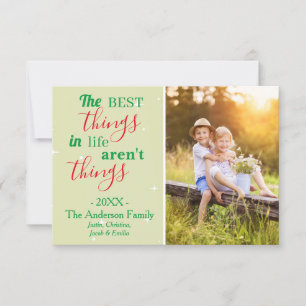 The Best Things - 3x5 Holiday Card