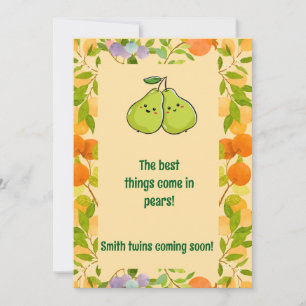 The Best Things Come in Pears Announcement