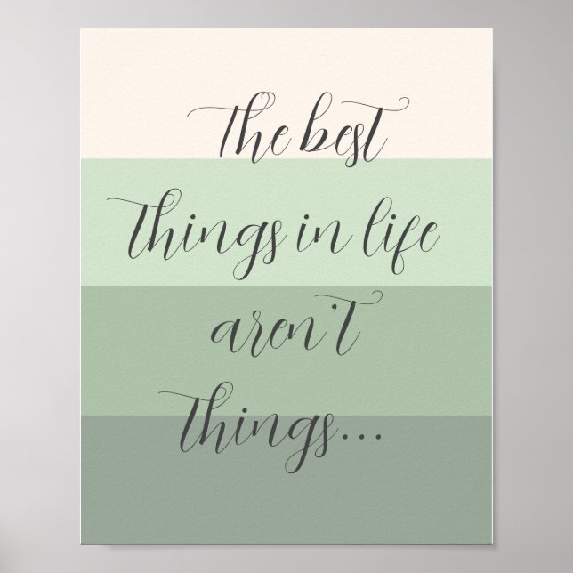 The Best Things in Life Aren’t Things Poster (Front)
